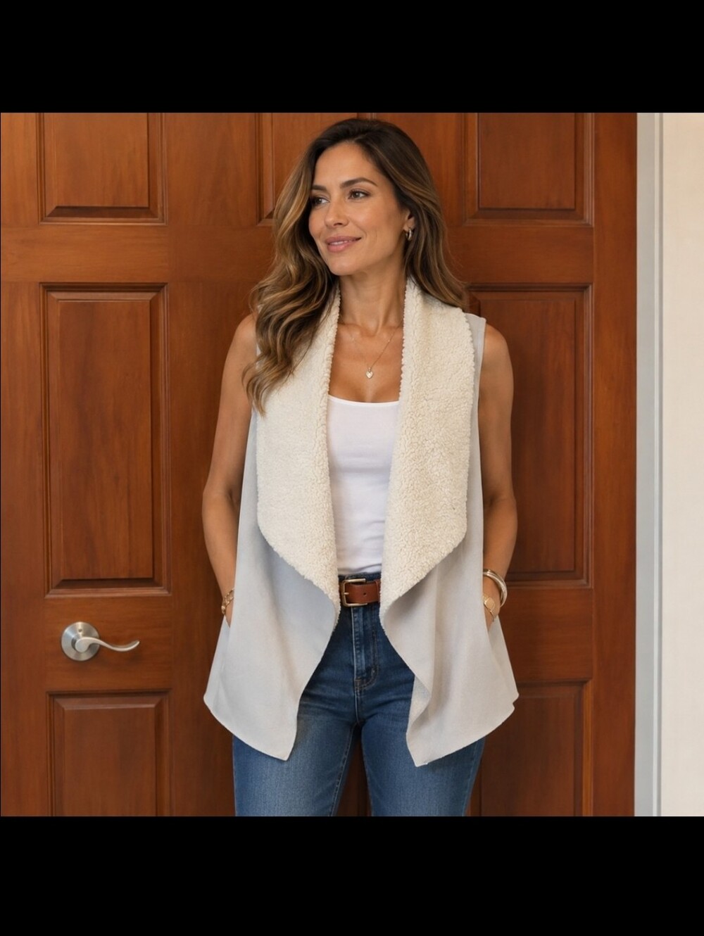 ✨Ralph Lauren shearling/suede Vest-GREAT condition